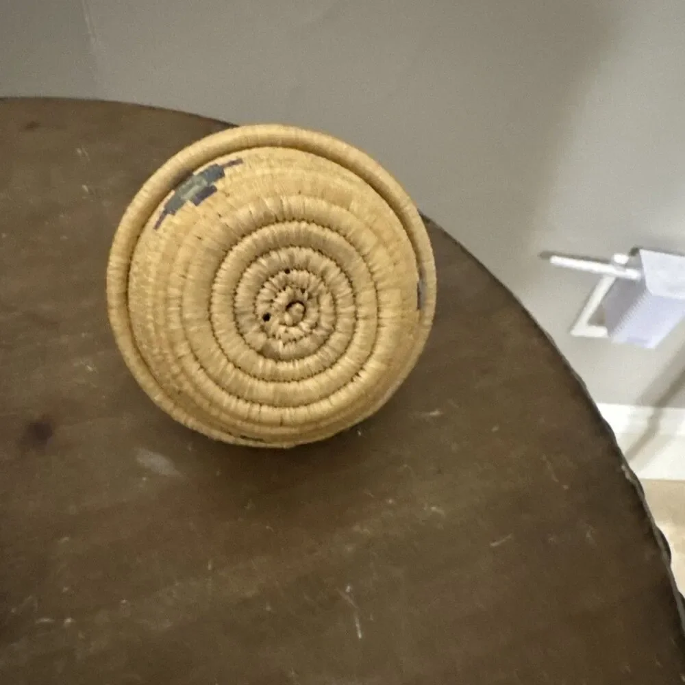 Ethiopian Woven Lidded Basket